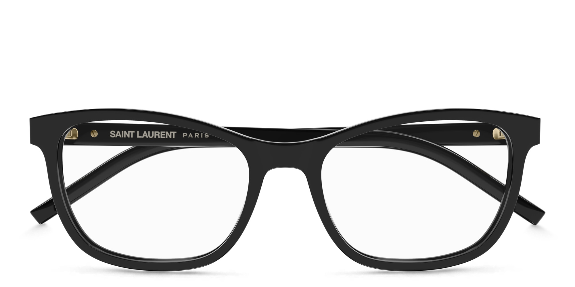 Shop SAINT LAURENT Cat-Eye Eyeglasses in Black online.