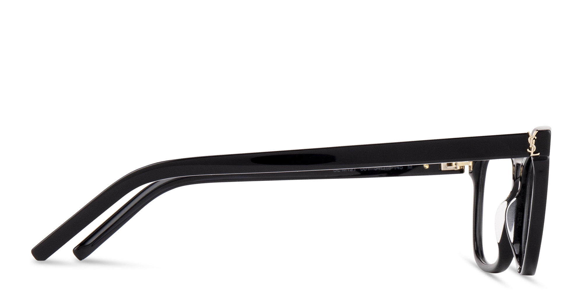 Shop SAINT LAURENT Cat-Eye Eyeglasses in Black online.