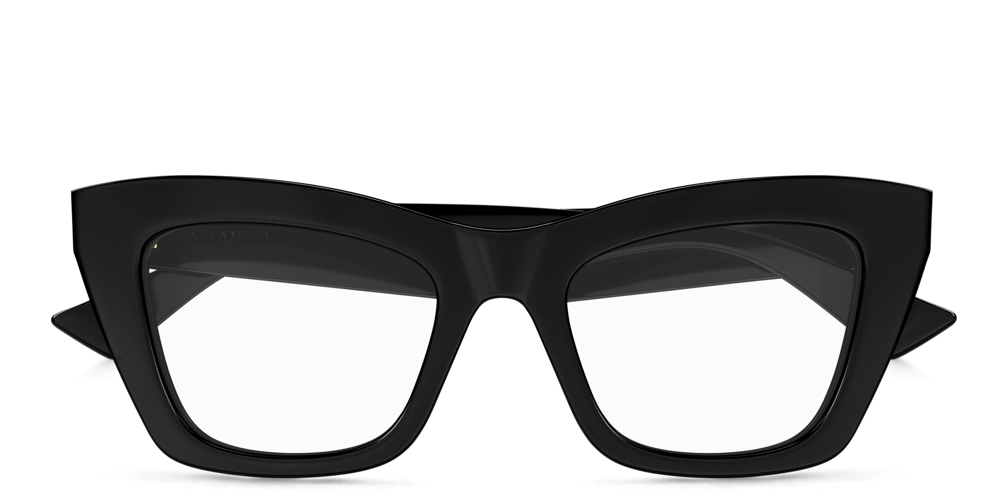 Shop BOTTEGA VENETA Cat-Eye Eyeglasses in Black online.