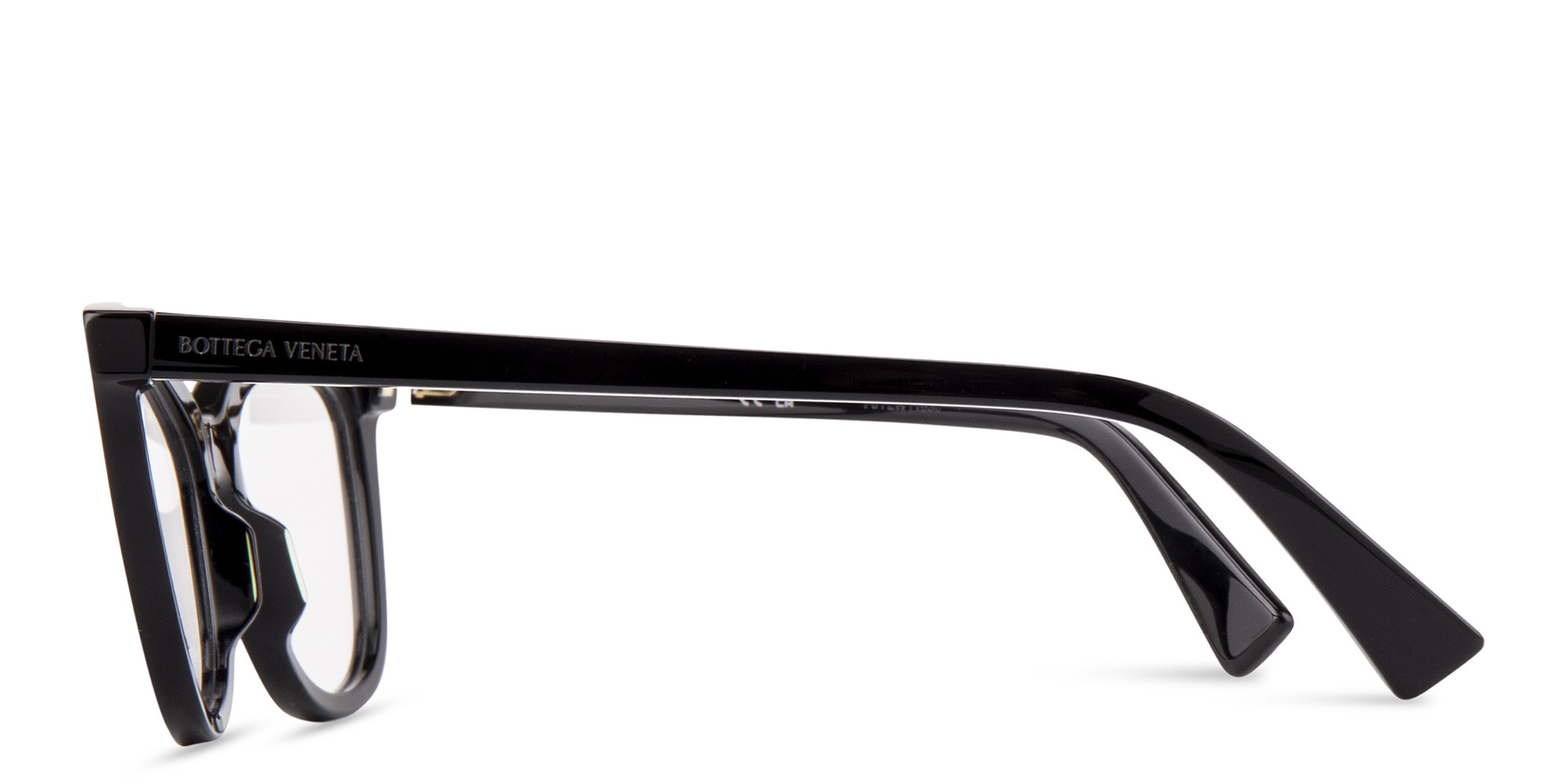 Shop BOTTEGA VENETA Cat-Eye Eyeglasses in Black online.