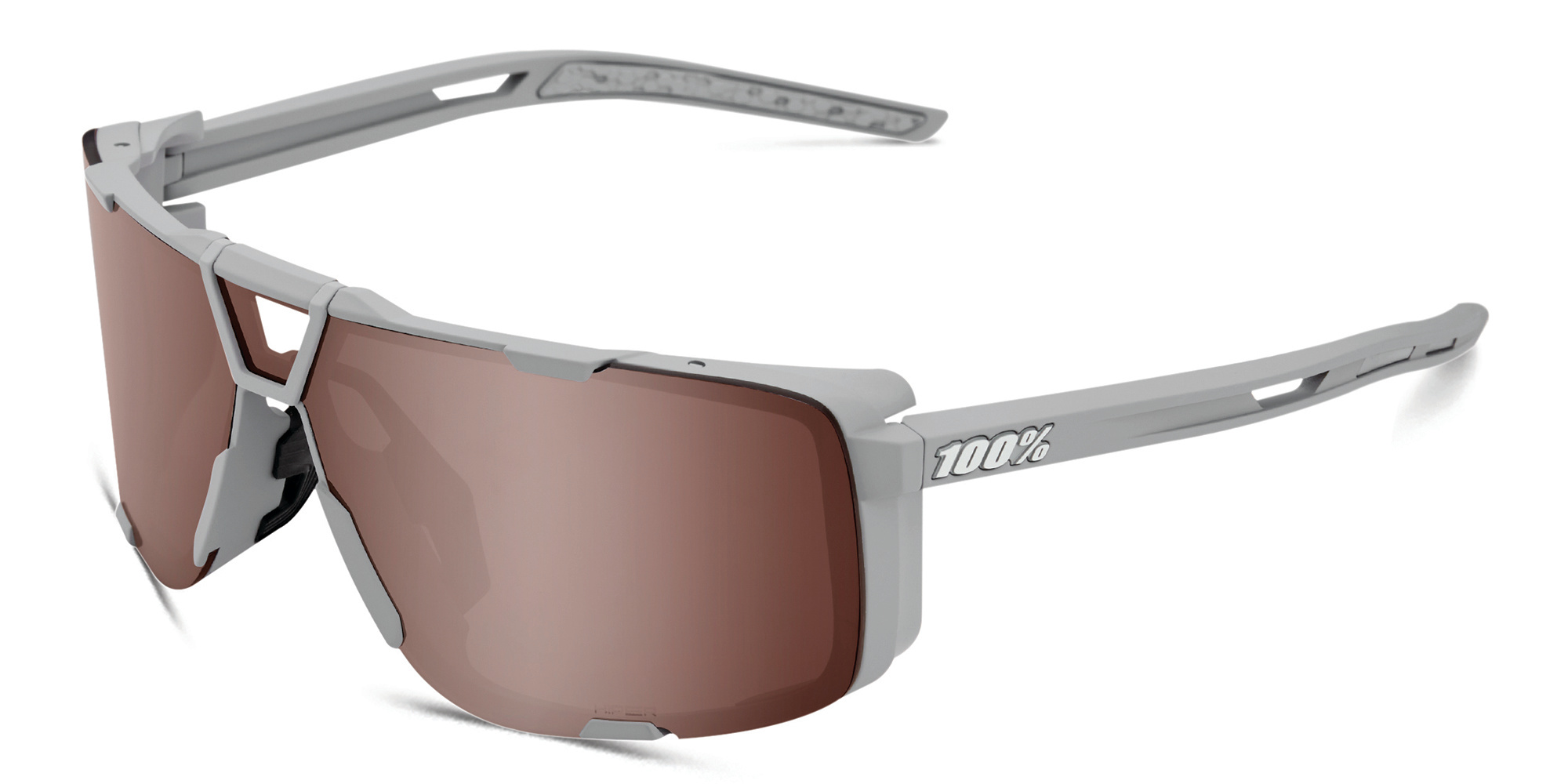 Shop 100 % Rectangle Sunglasses in Grey online.