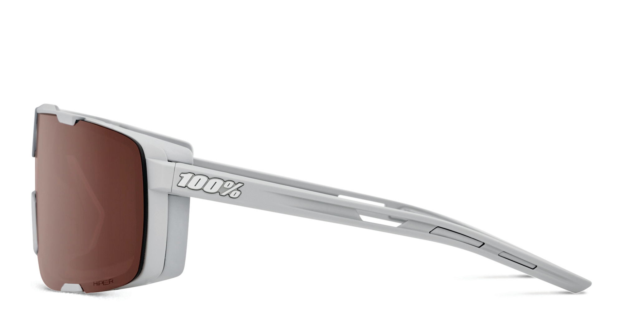 Shop 100 % Rectangle Sunglasses in Grey online.