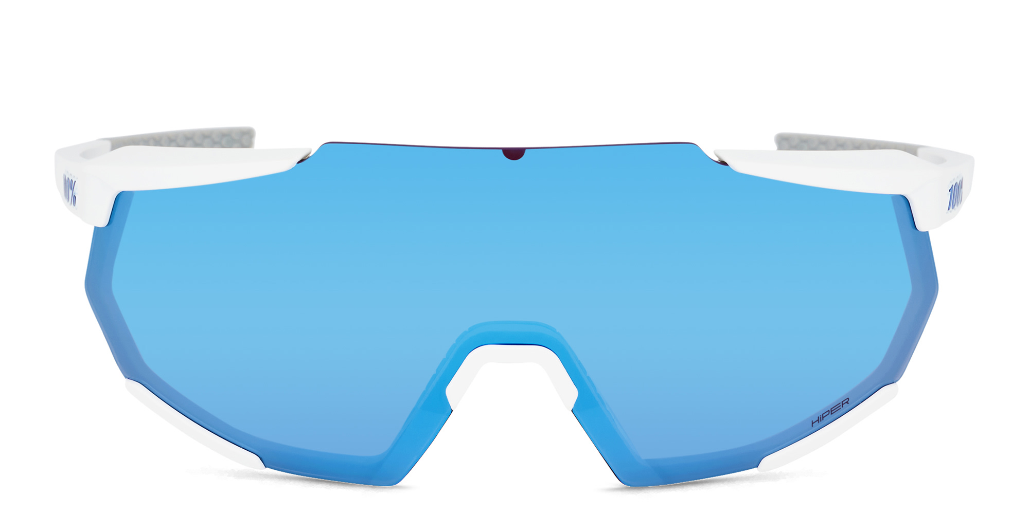 Shop 100 % Rimless Rectangle Sunglasses in White online.