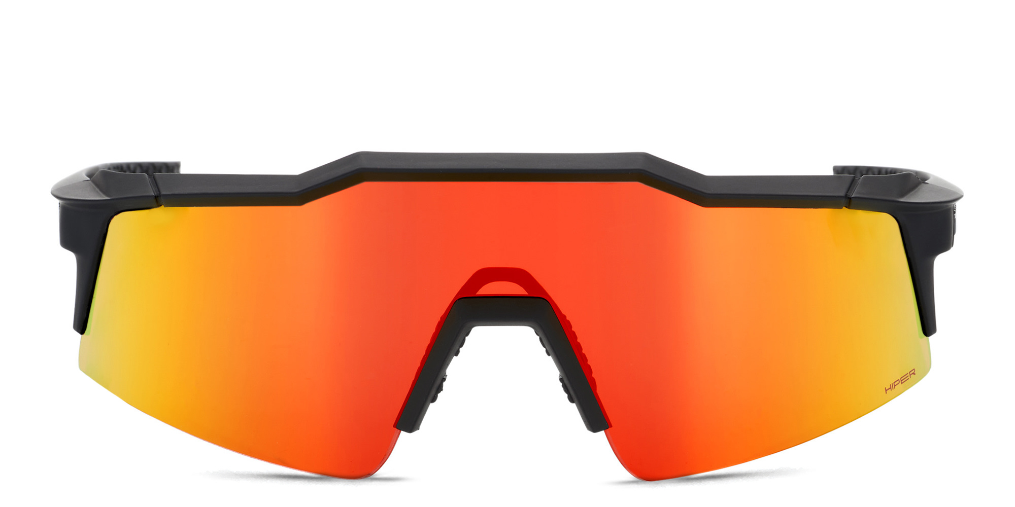 Shop 100 % Speedcraft SL Half-Rim Irregular Sunglasses in Black online.