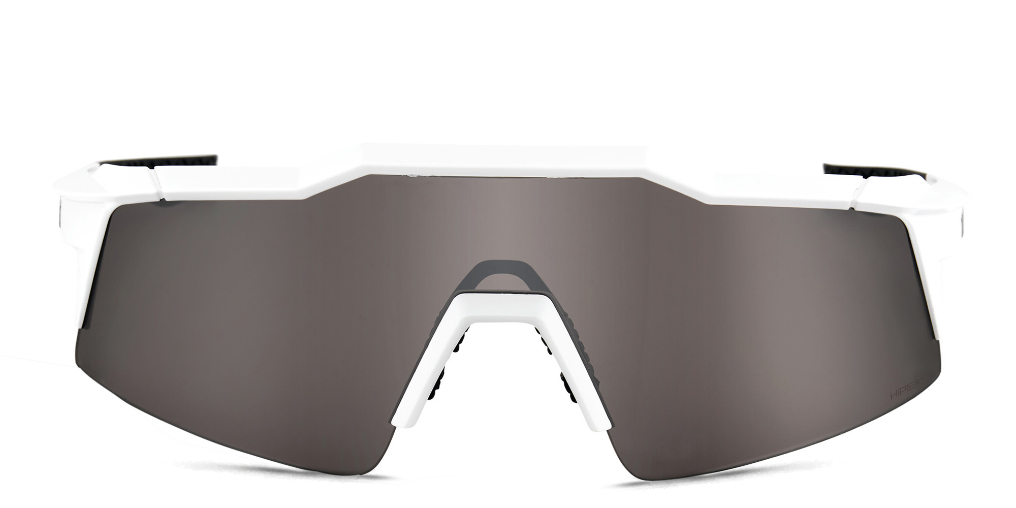 Shop 100 % Speedcraft SL Half-Rim Irregular Sunglasses in White online.