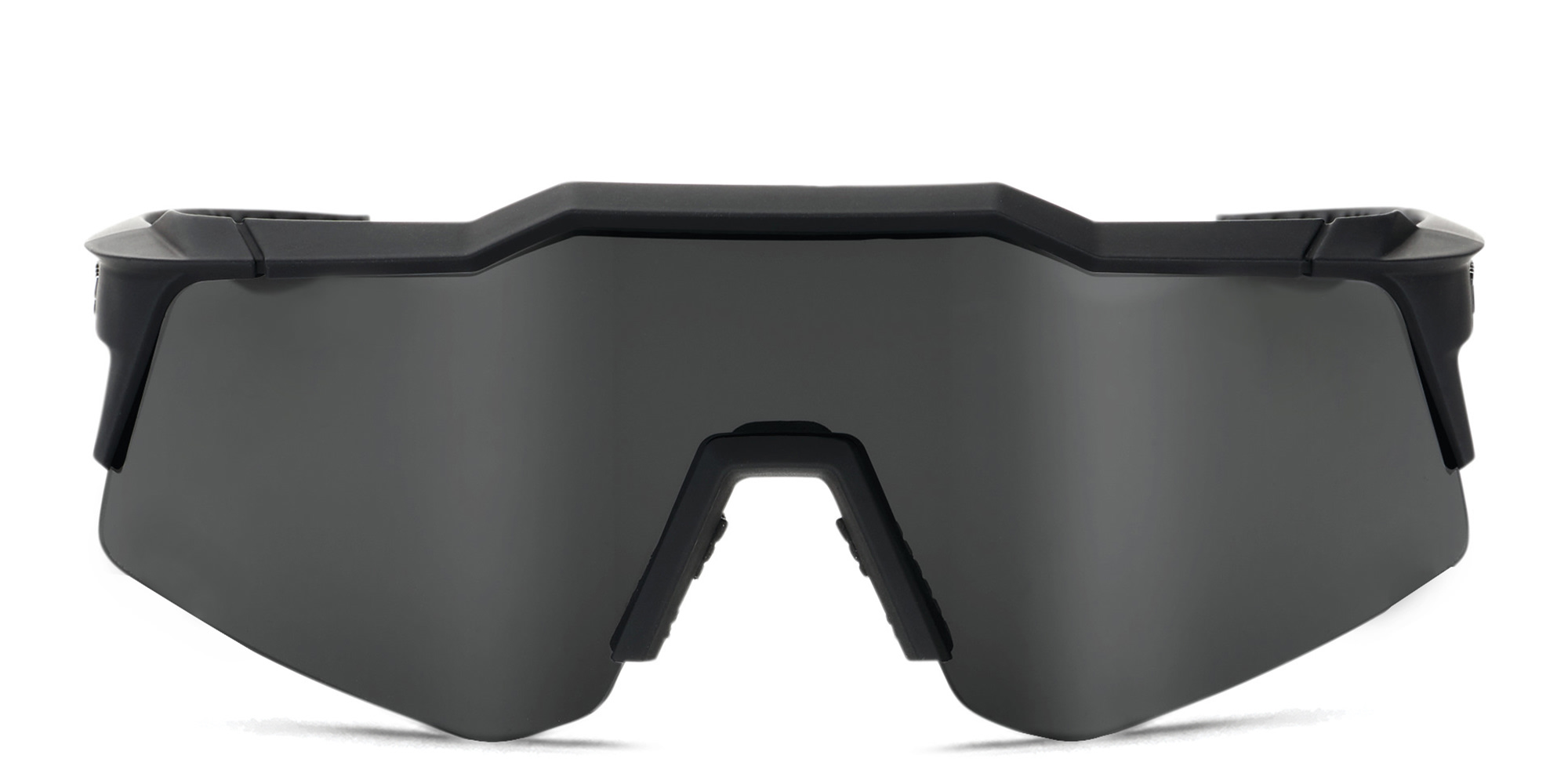 Shop 100 % Speedcraft XS Half-Rim Irregular Sunglasses in Black online.