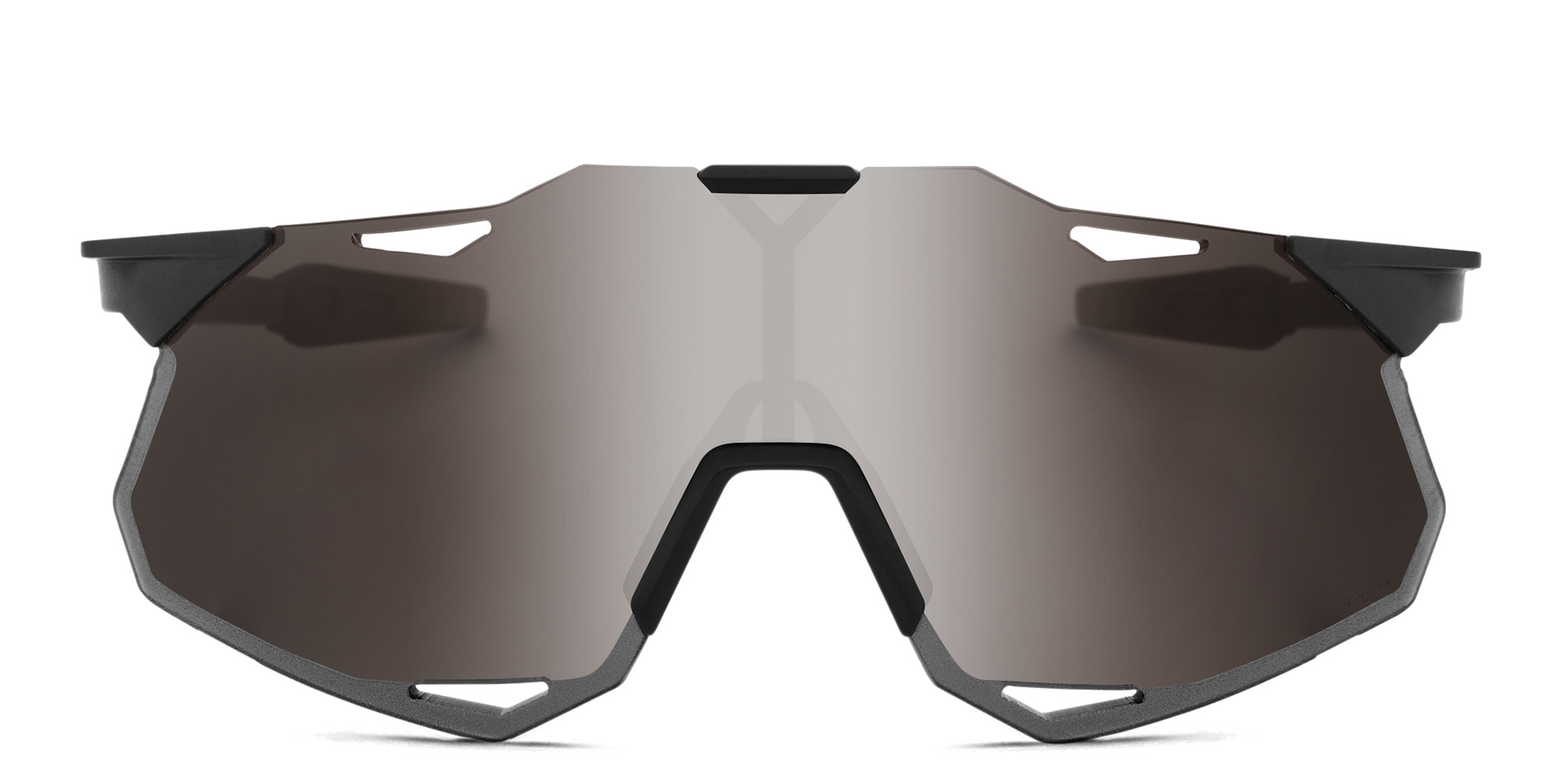 Shop 100 % Hypercraft XS Rimless Irregular Sunglasses in Black online.