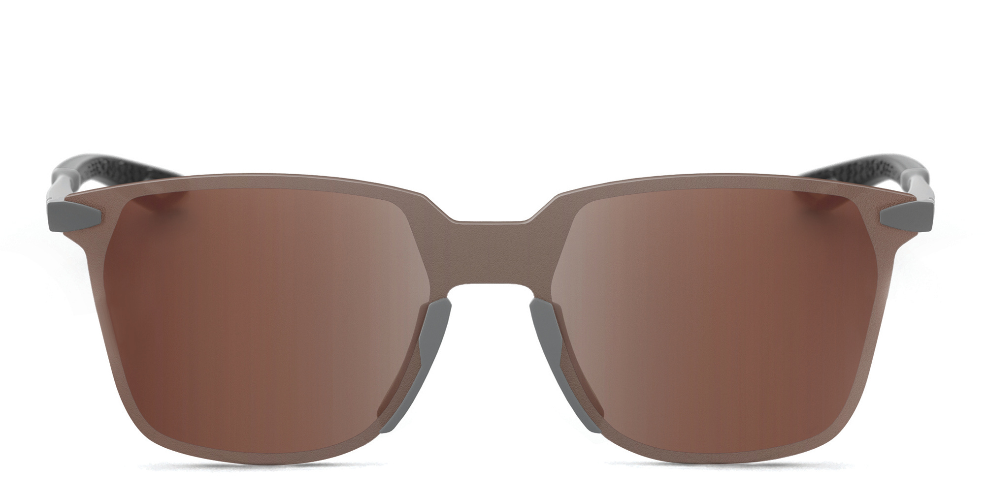 Shop 100 % Unisex Rimless Square Sunglasses in Grey online.