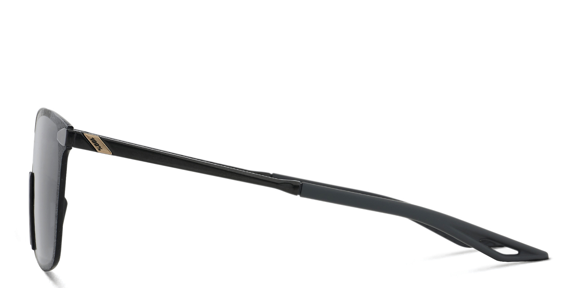 Shop 100 % Unisex Rimless Square Sunglasses in Black online.