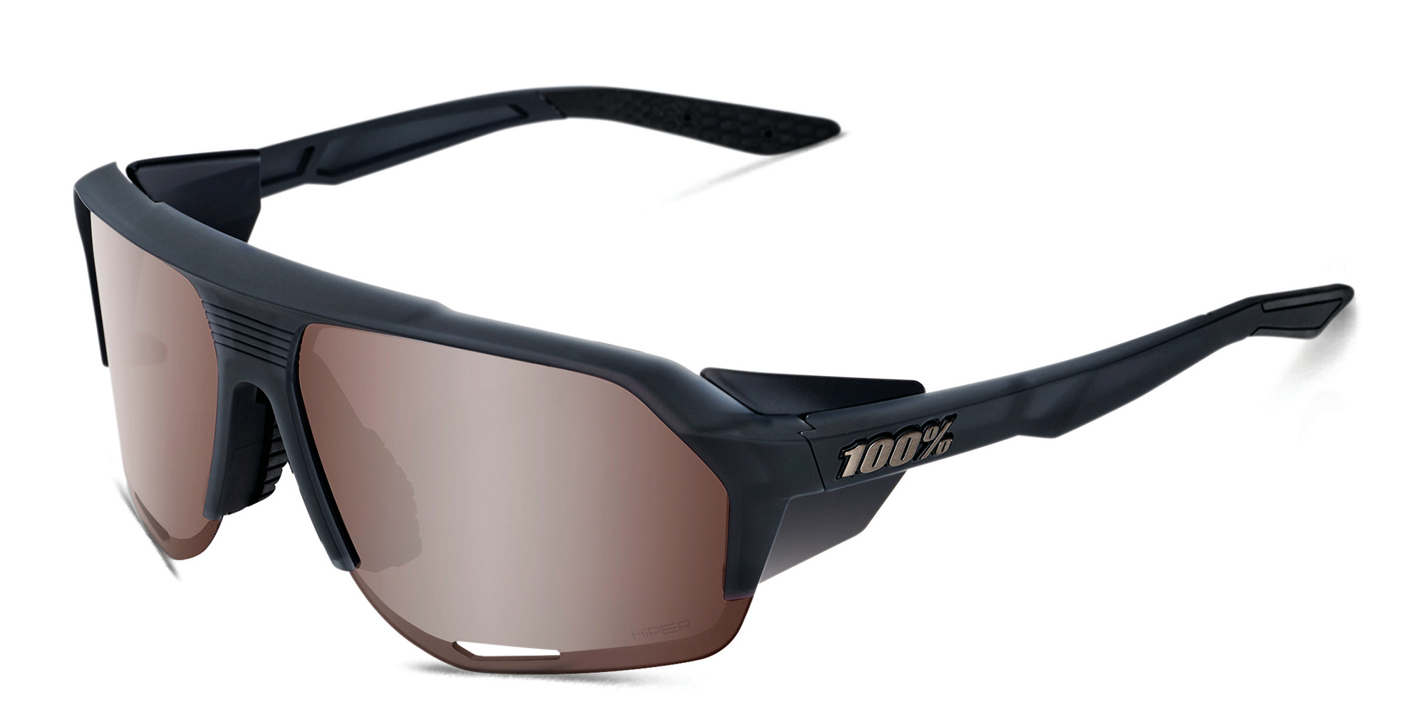 Shop 100 % Norvik Unisex Half-Rim Square Sunglasses in Black online.