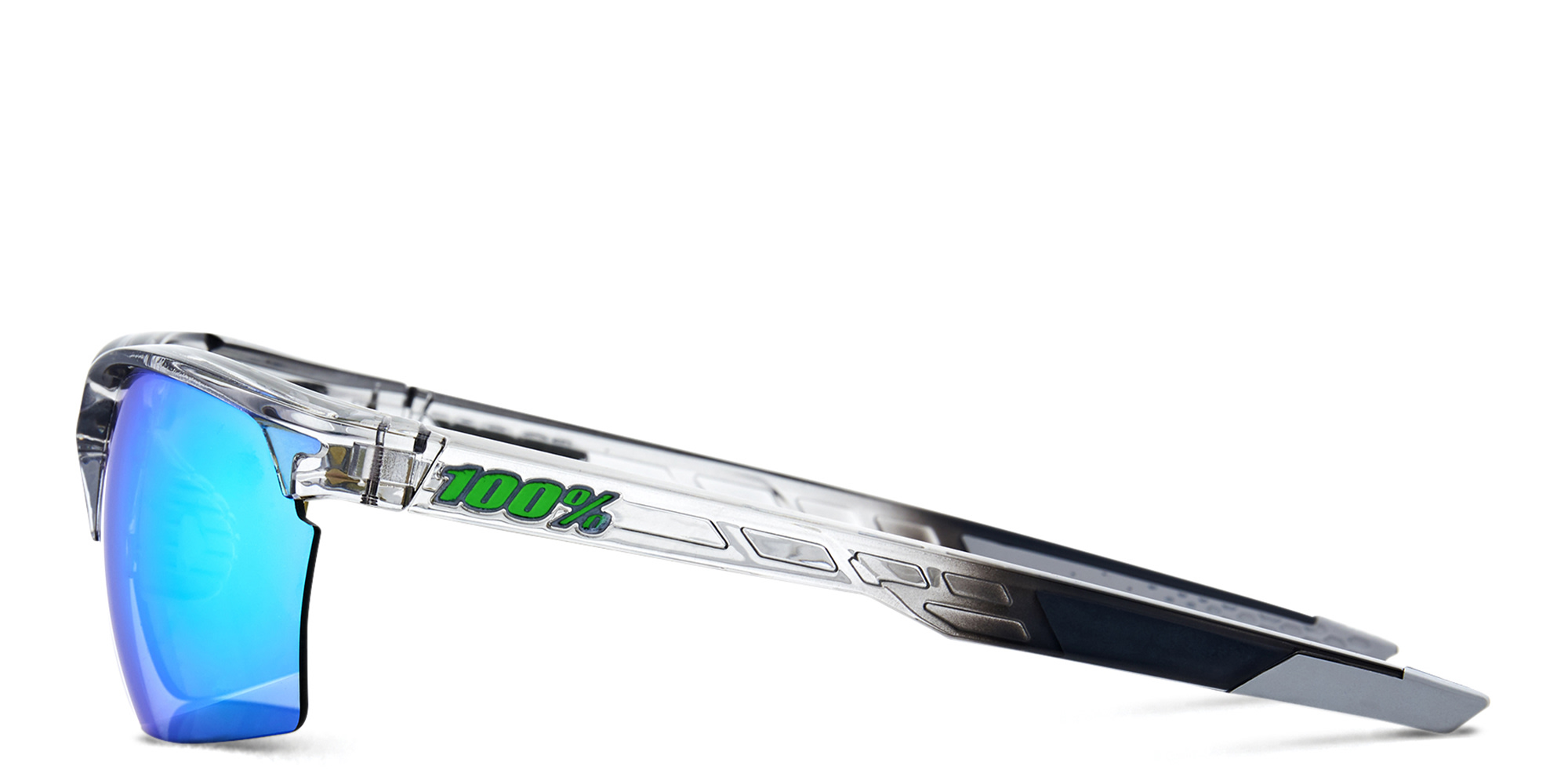 تسوق نظارات شمسية سبيدكوب مربّعة بنصف إطار للجنسين 100% بلون رمادي أونلاين.