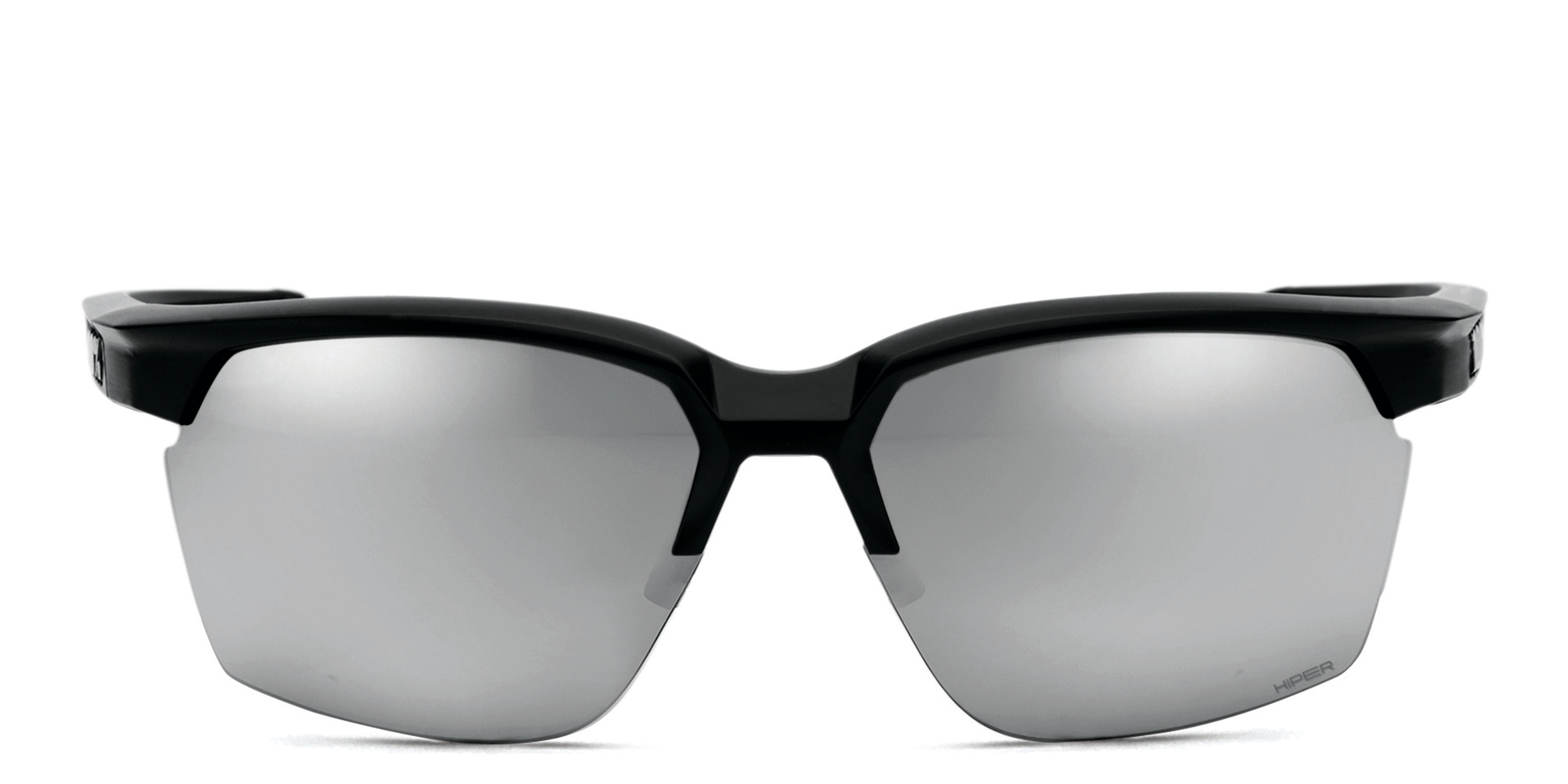 Shop 100 % Speedcoupe Unisex Half-Rim Square Sunglasses in Black online.