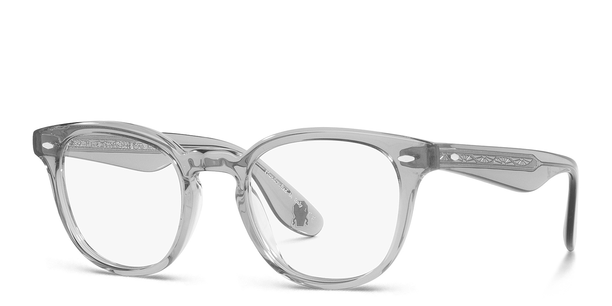 Shop OLIVER PEOPLES Unisex Round Eyeglasses in Workman Grey online.