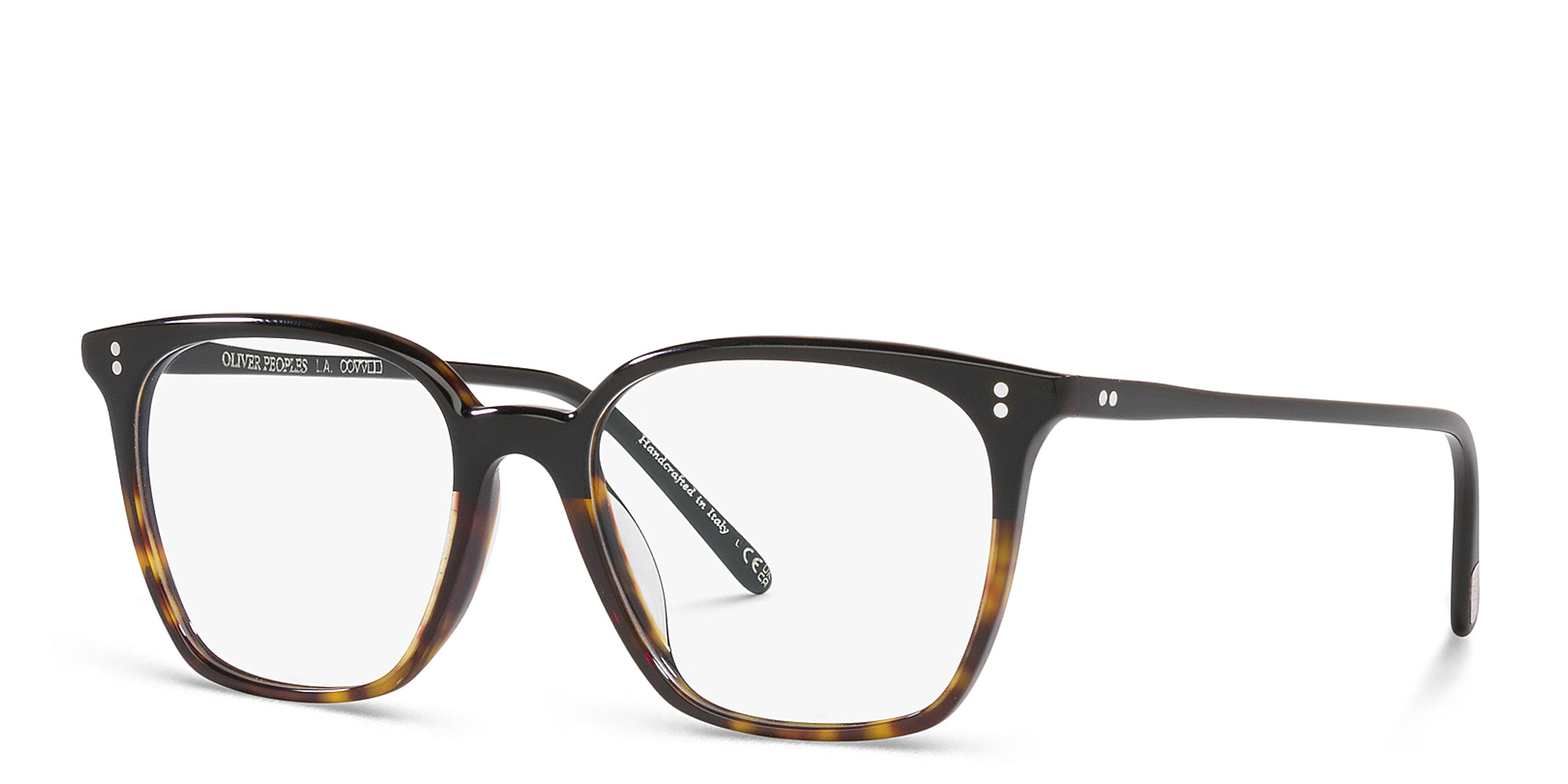 Shop OLIVER PEOPLES Unisex Square Eyeglasses in Black/362 Gradient online.