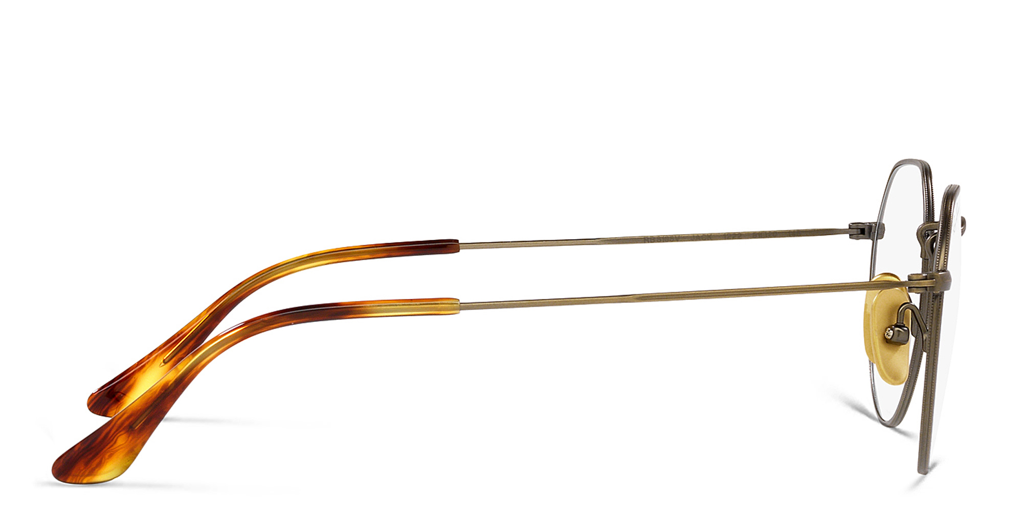 Ray-Ban Unisex Irregular Eyeglasses in Gold – Product Photo 3