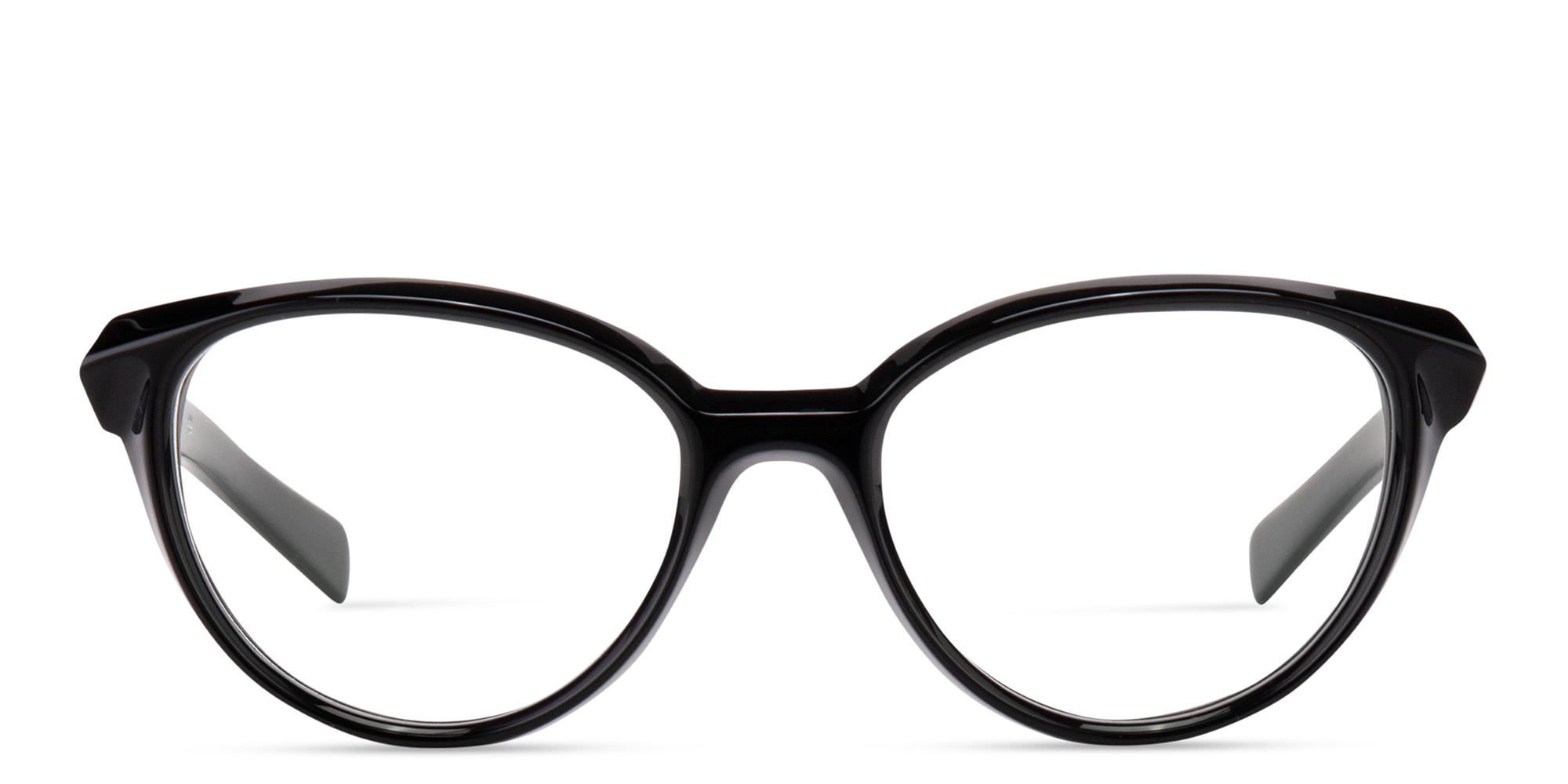 Shop OFF WHITE Style 26 Unisex Cat-Eye Eyeglasses in Shiny Black online.