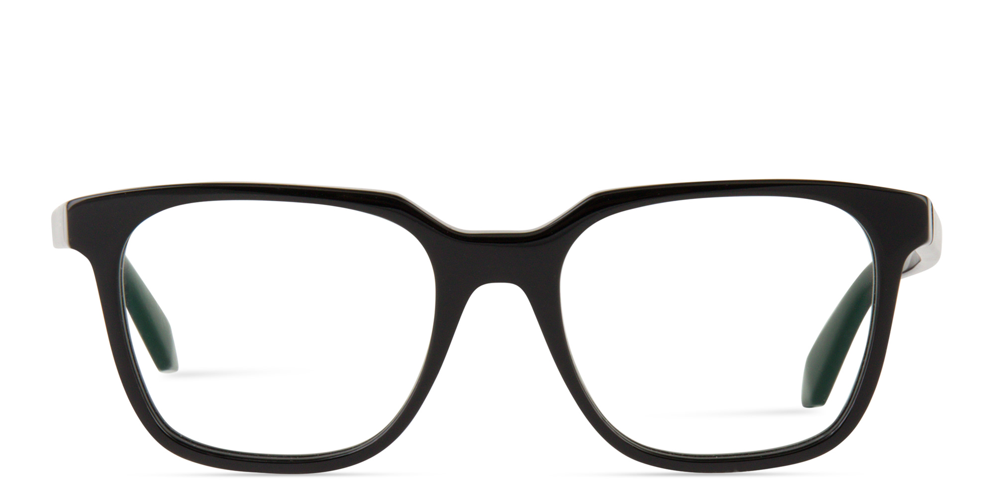 Shop OFF WHITE Style 38 Unisex Square Eyeglasses in Matte Black online.