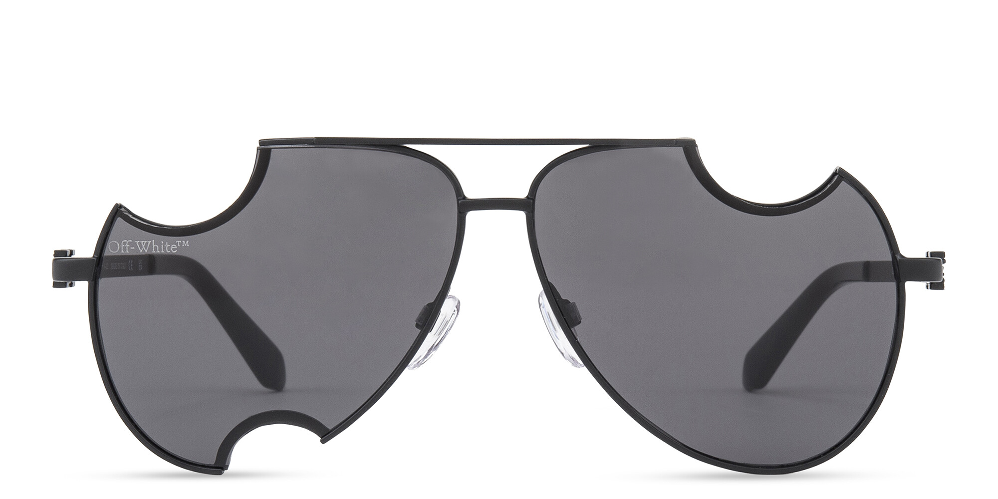 Shop OFF WHITE Dallas Unisex Aviator Sunglasses in Black online.
