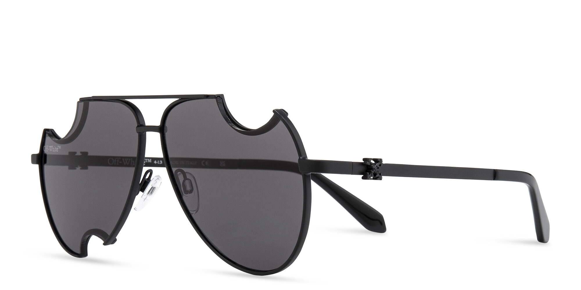 Shop OFF WHITE Dallas Unisex Aviator Sunglasses in Black online.