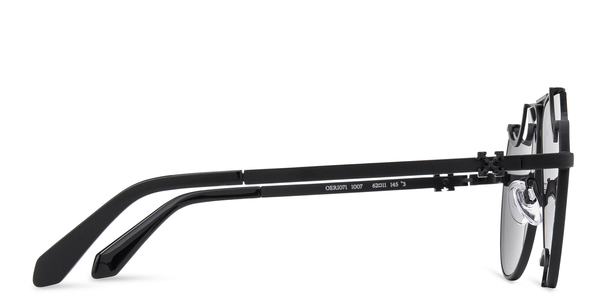 Shop OFF WHITE Dallas Unisex Aviator Sunglasses in Black online.