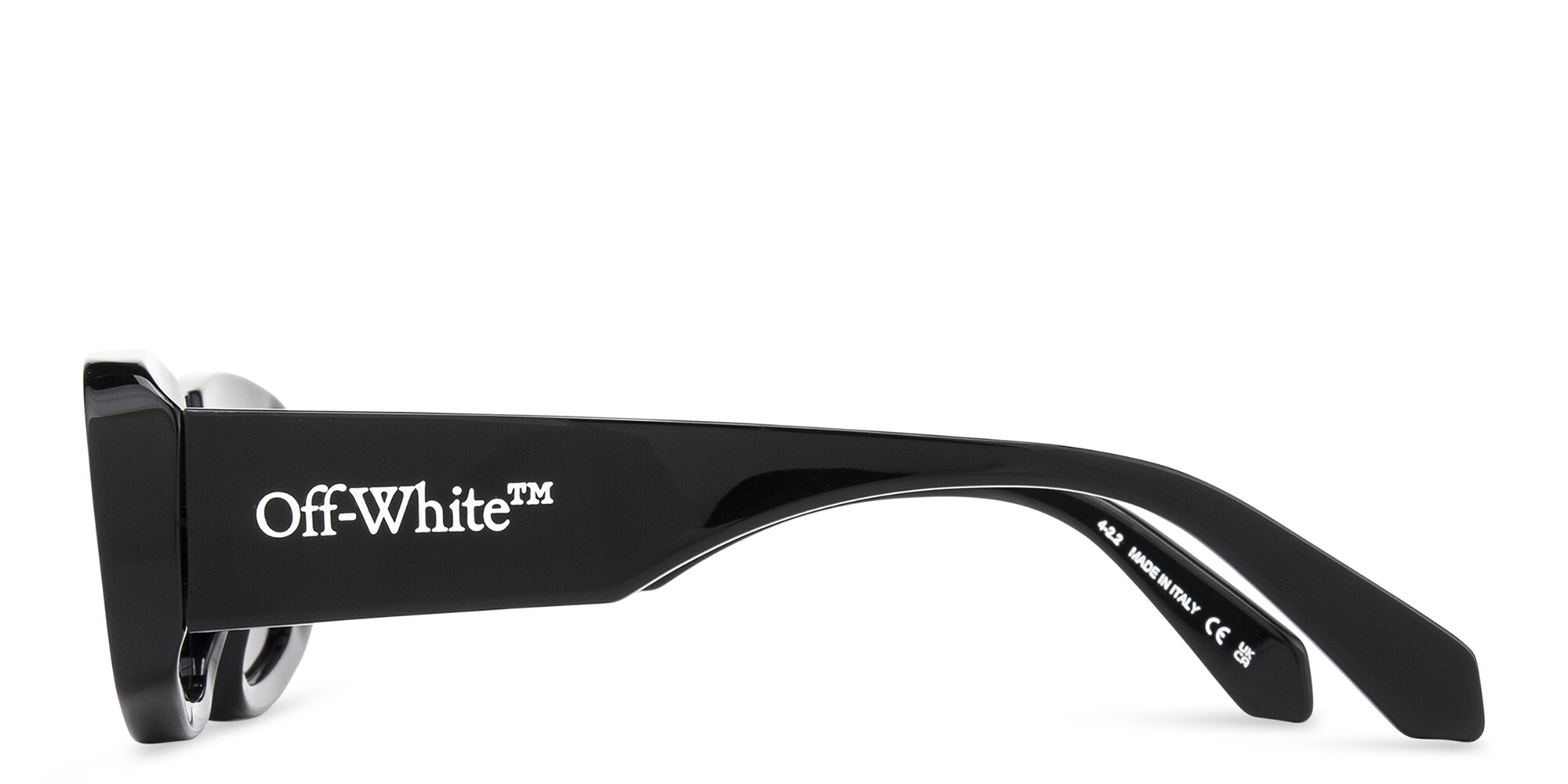 Shop OFF WHITE Austin Unisex Oval Sunglasses in Black online.