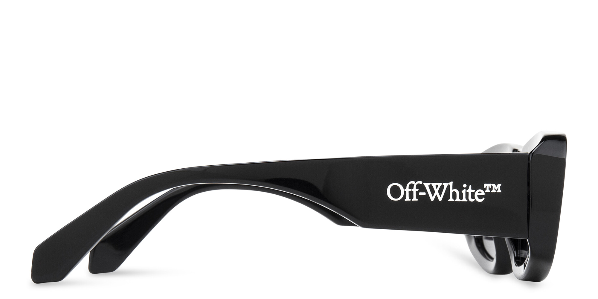 Shop OFF WHITE Austin Unisex Oval Sunglasses in Black online.