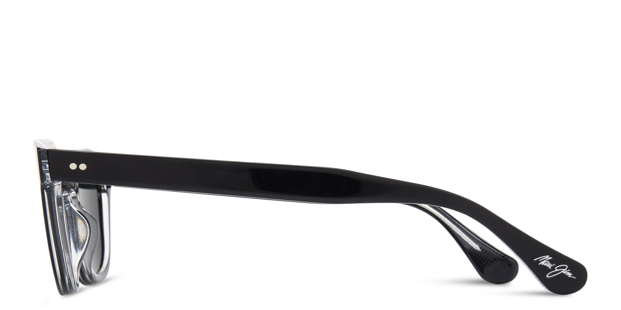 Maui Jim Cheetah 5 Round Sunglasses in Black – Product Photo 2