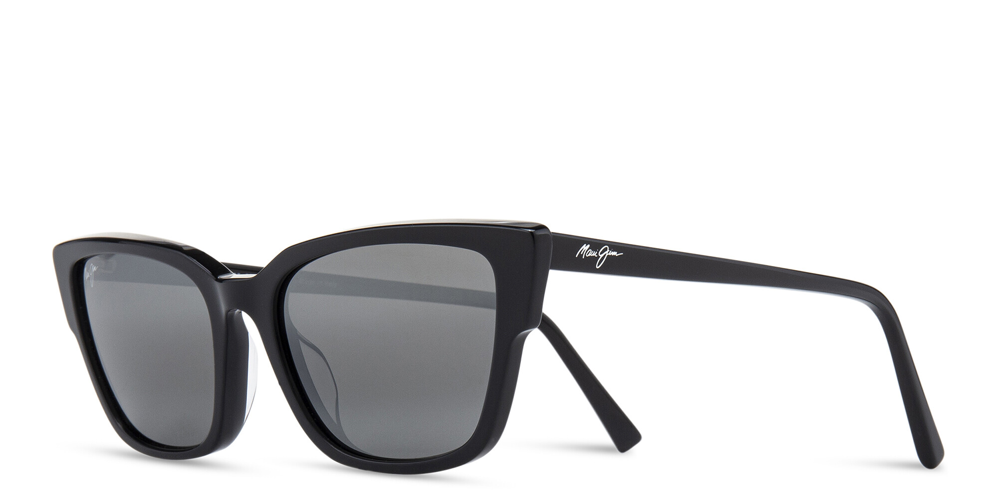 Shop Maui Jim Kou Cat-Eye Sunglasses in Black online.