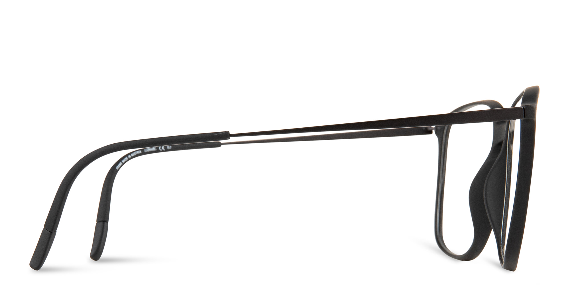 Silhouette Square Eyeglasses in Black – Product Photo 4