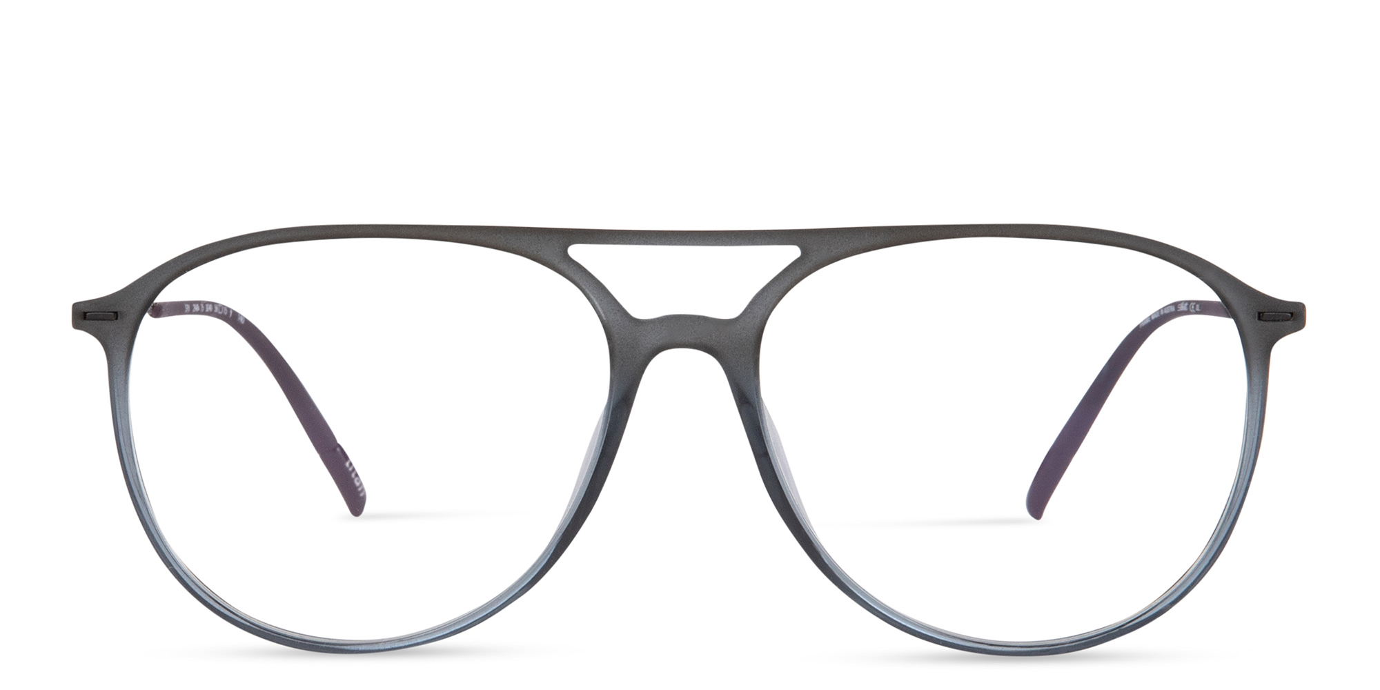 Shop Silhouette Wide Aviator Eyeglasses in Grey online.