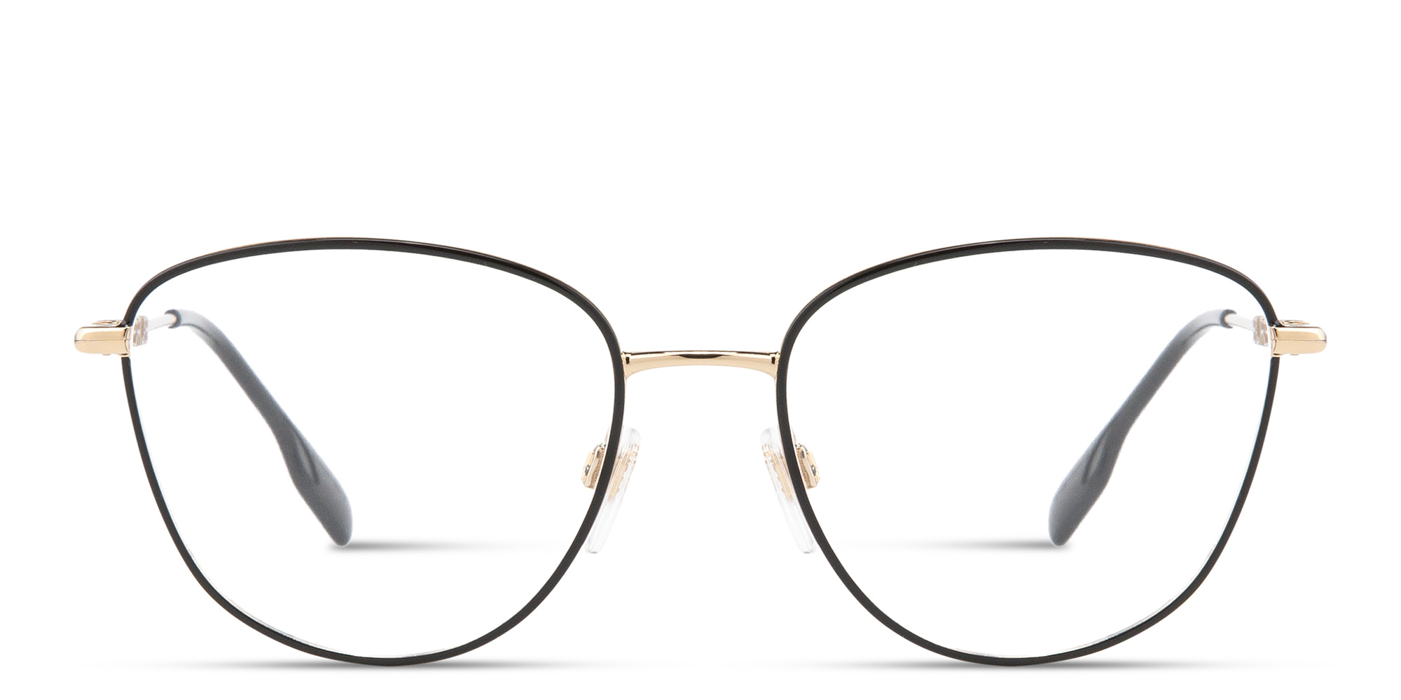 Shop BURBERRY Panthos Eyeglasses in Black online.