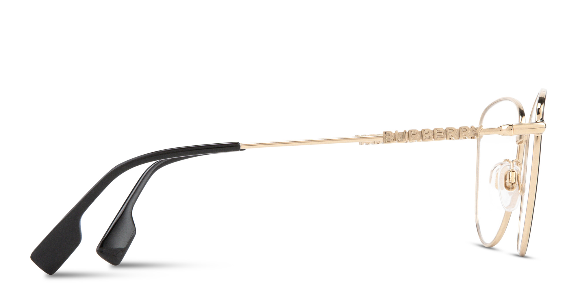 Shop BURBERRY Panthos Eyeglasses in Black online.
