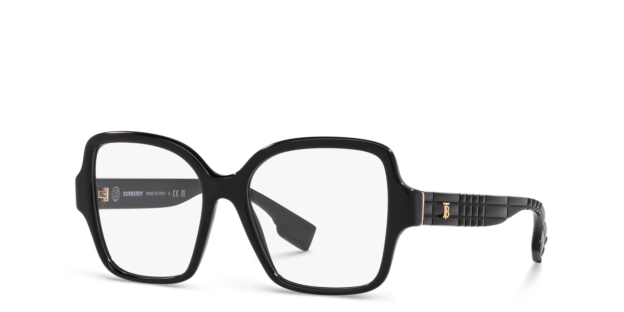 BURBERRY Square Eyeglasses in Black – Product Photo 2