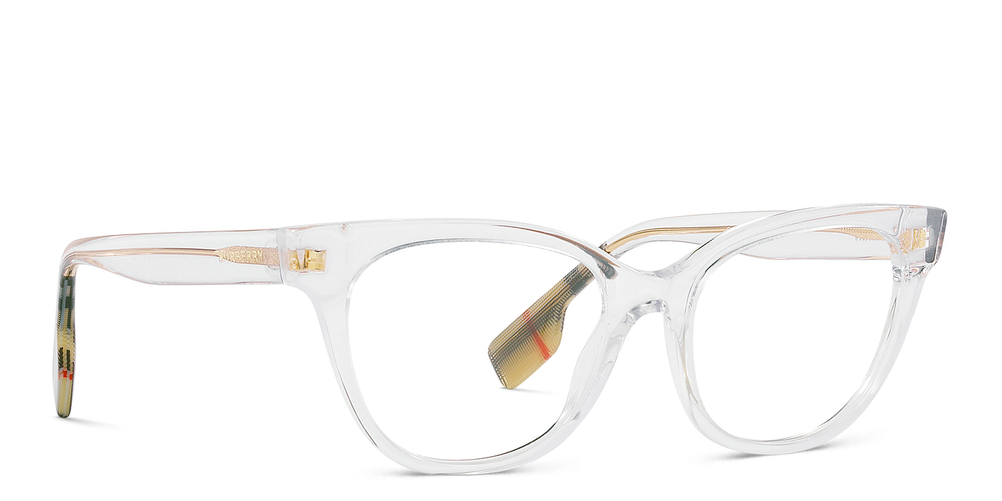 BURBERRY Cat-Eye Eyeglasses in Transparent – Product Photo 4