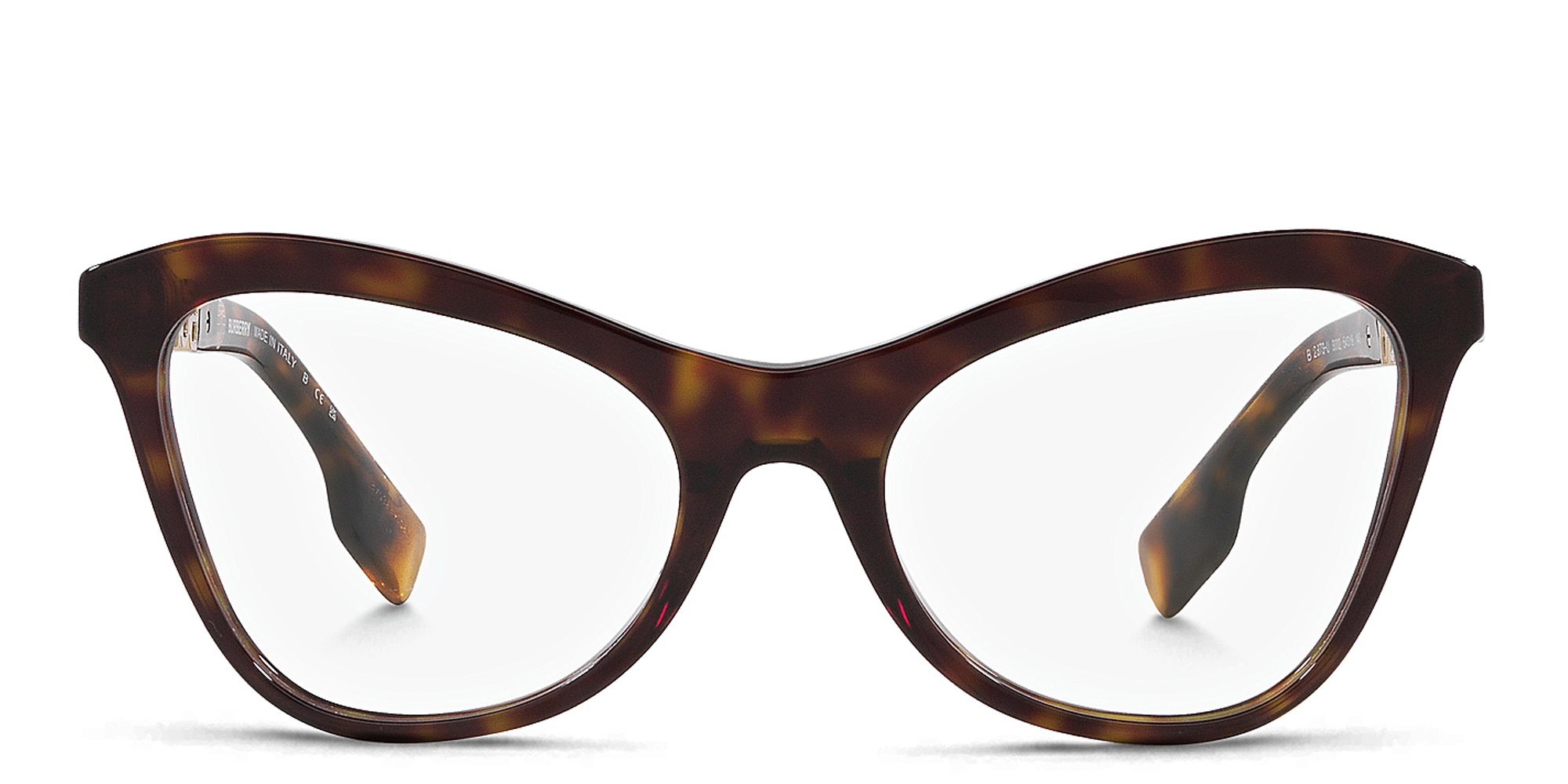 BURBERRY Cat-Eye Eyeglasses in Dark Havana – Product Photo 1
