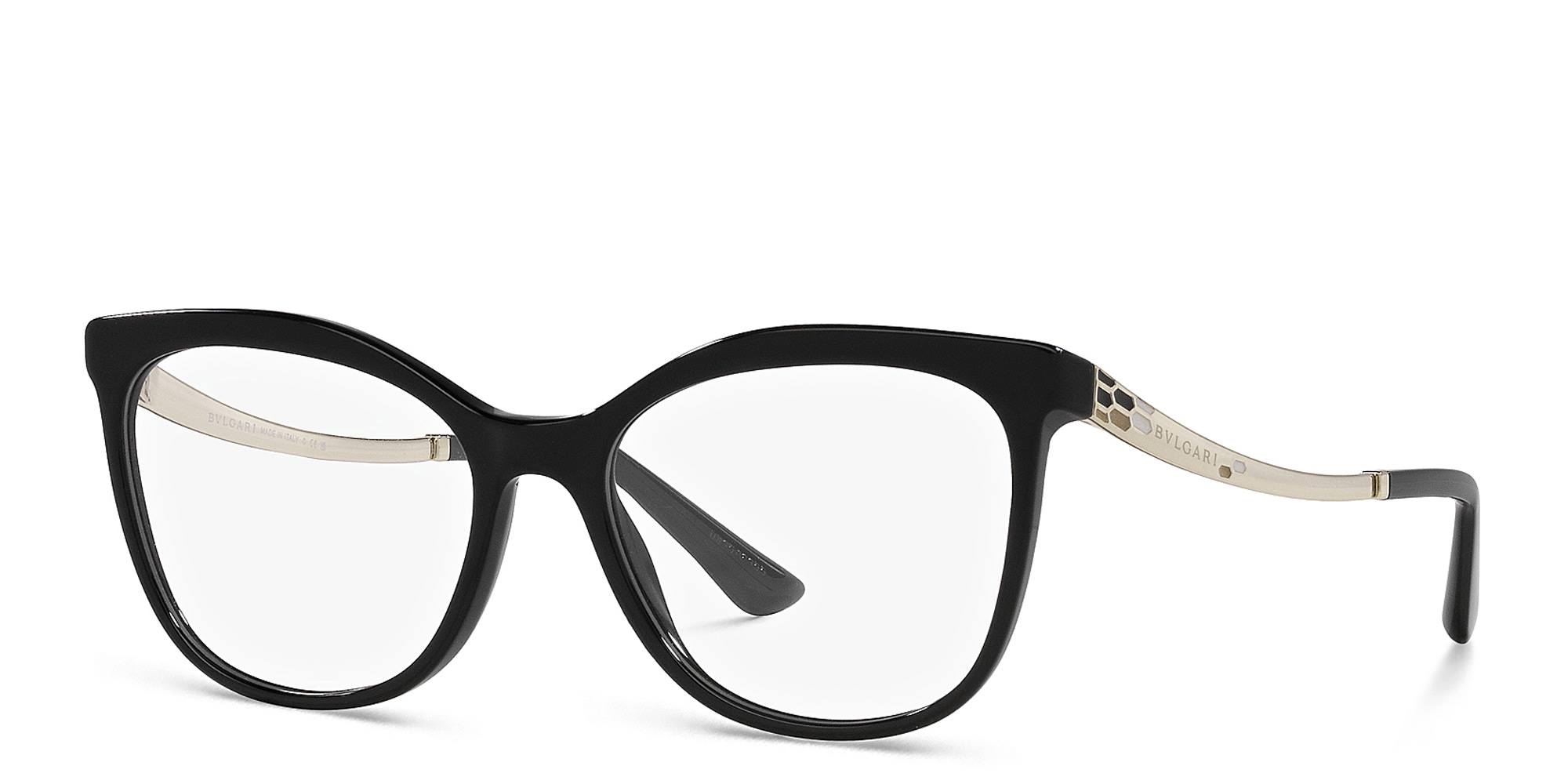 BVLGARI Cat-Eye Eyeglasses in Black – Product Photo 2