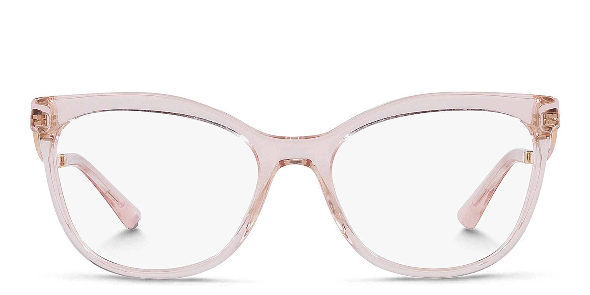 BVLGARI Cat-Eye Eyeglasses in Transparent Pink – Product Photo 1
