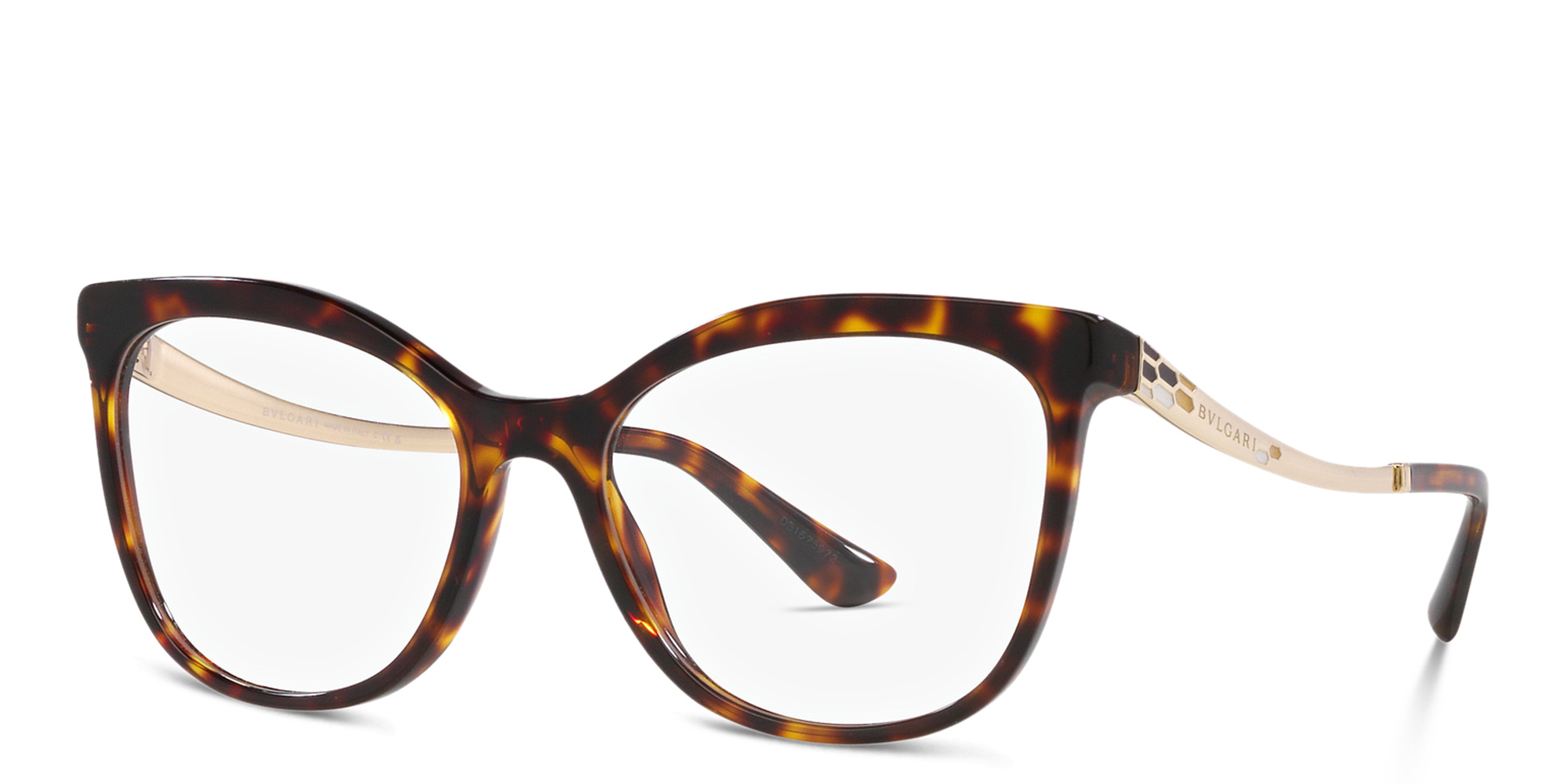 BVLGARI Cat-Eye Eyeglasses in Havana – Product Photo 2