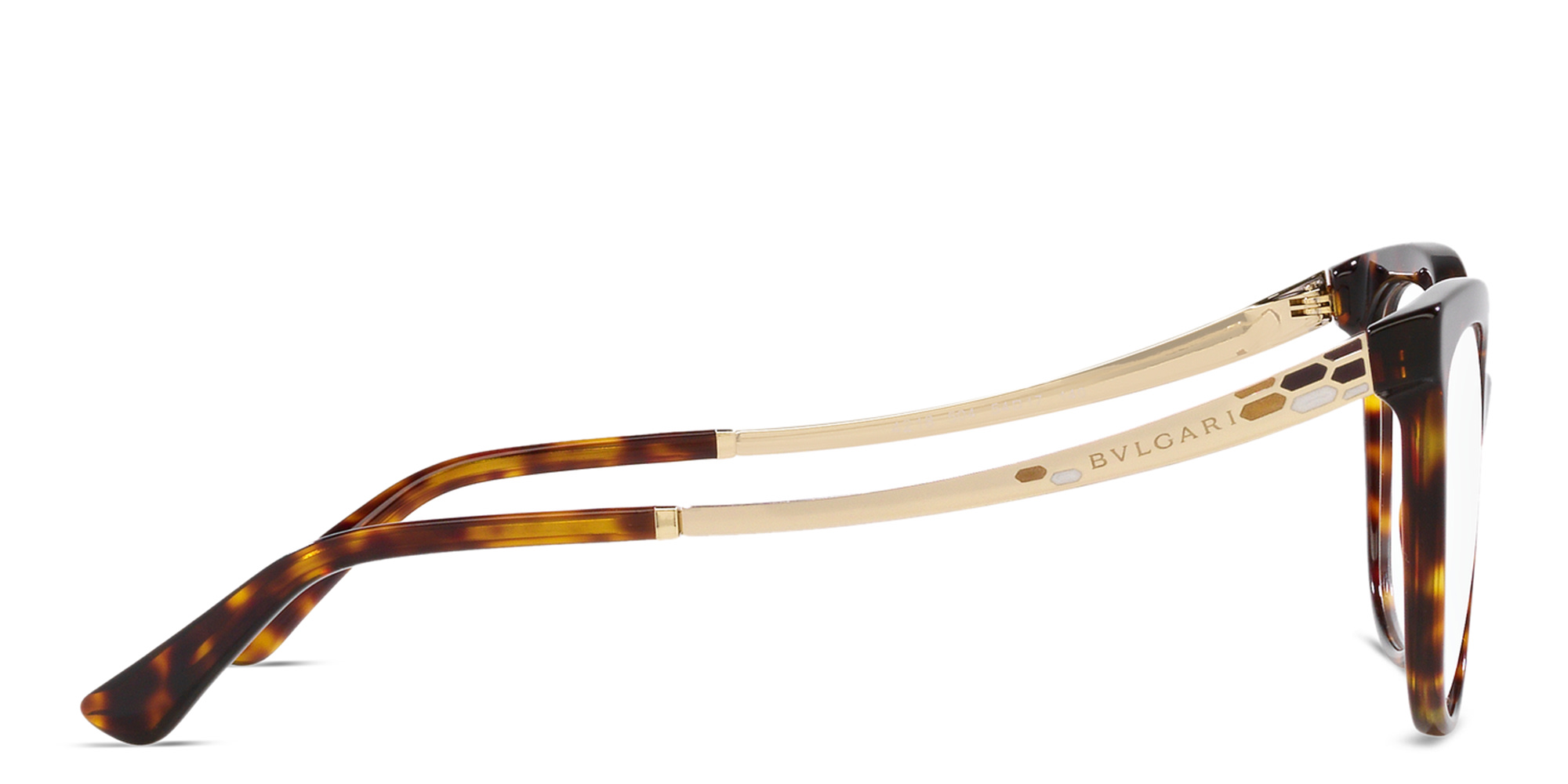 BVLGARI Cat-Eye Eyeglasses in Havana – Product Photo 3