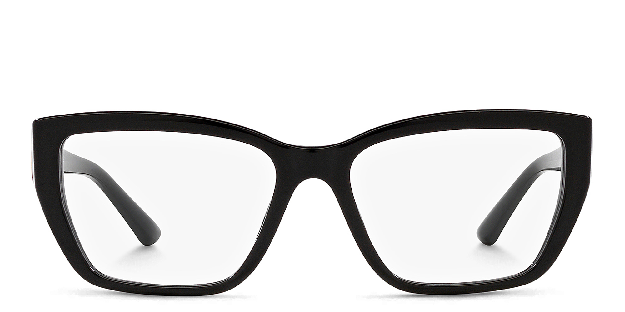 BVLGARI Wide Cat-Eye Eyeglasses in Black – Product Photo 1