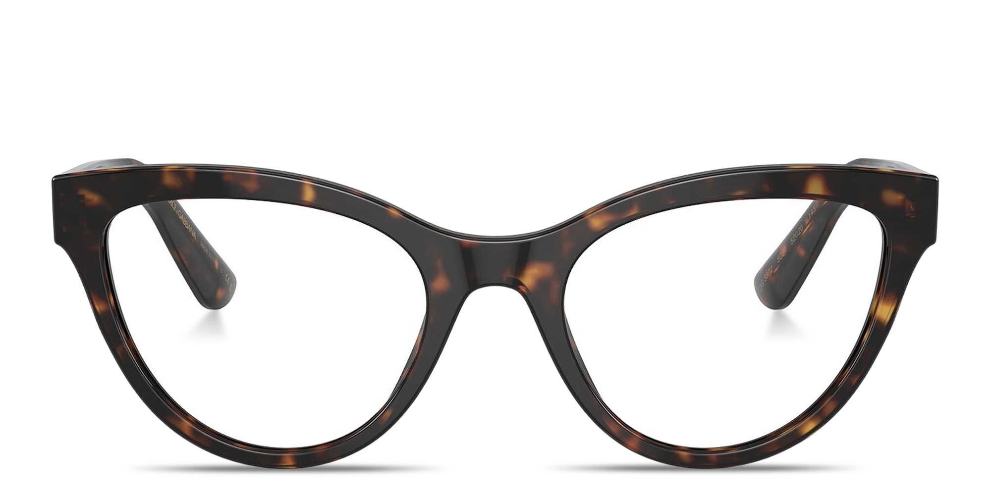 Shop Dolce & Gabbana Butterfly Eyeglasses in Havana online.