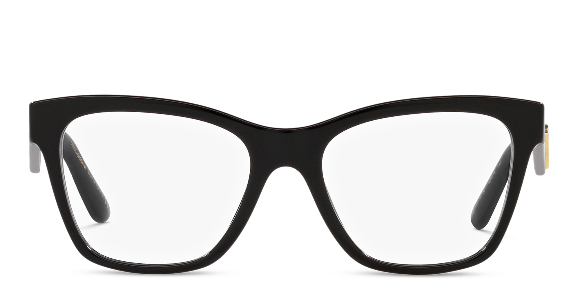 Shop Dolce & Gabbana Square Eyeglasses in Black online.