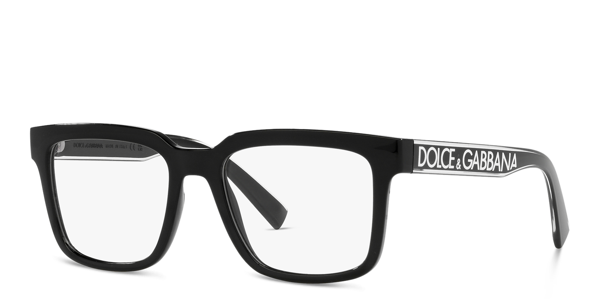 Dolce & Gabbana Square Eyeglasses in Black – Product Photo 2