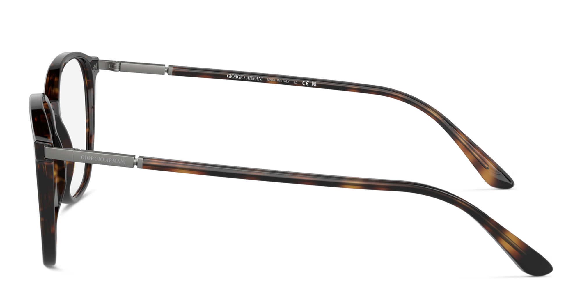 تسوق نظارات طبية مربّعة جورجو أرماني بلون مموه أونلاين.
