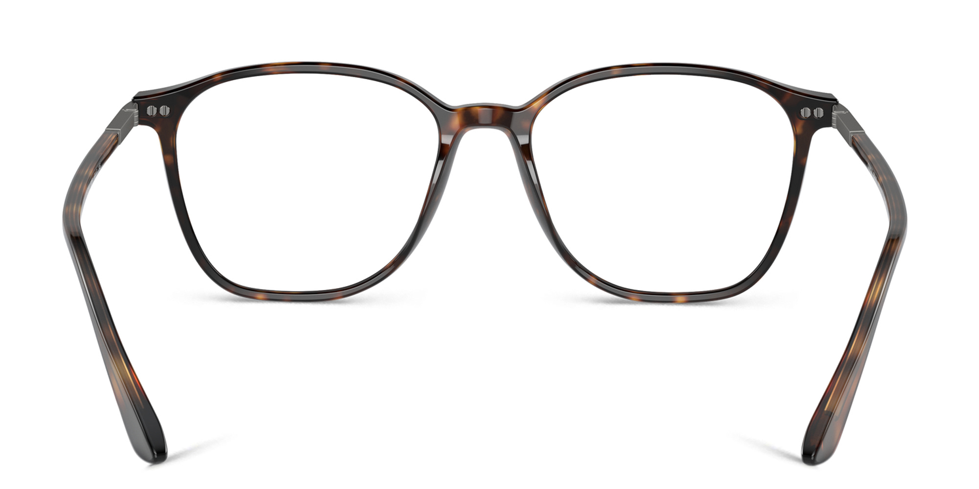 Shop GIORGIO ARMANI Square Eyeglasses in Havana online.