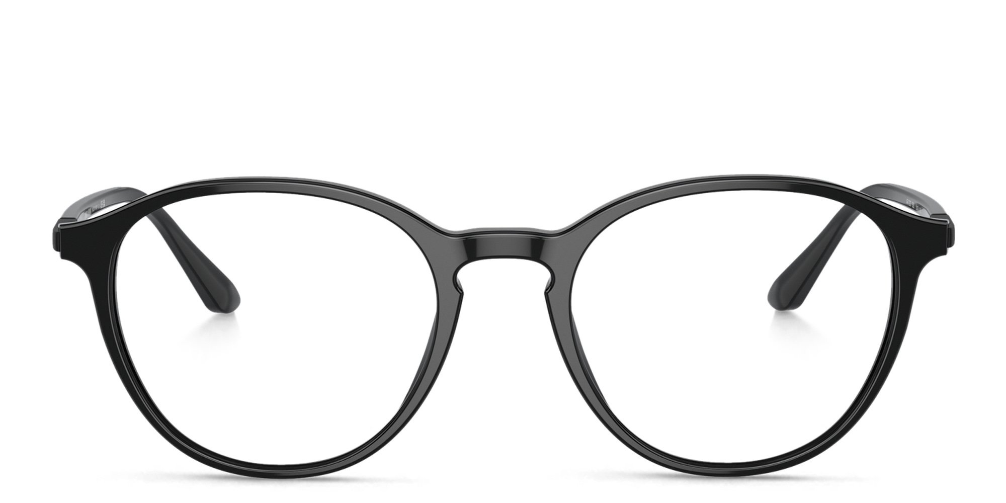 Shop GIORGIO ARMANI Panthos Eyeglasses in Black online.