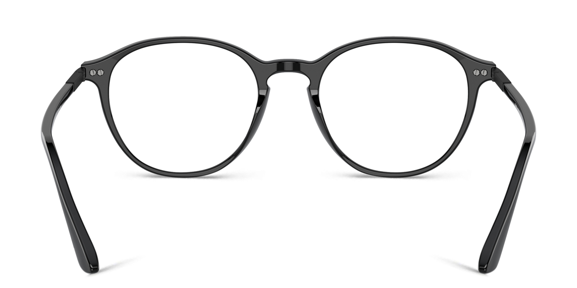 Shop GIORGIO ARMANI Panthos Eyeglasses in Black online.
