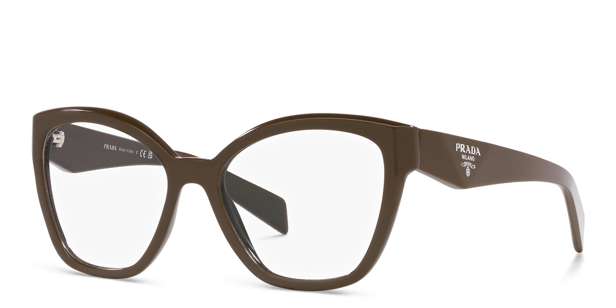 PRADA Cat-Eye Eyeglasses in Brown – Product Photo 2