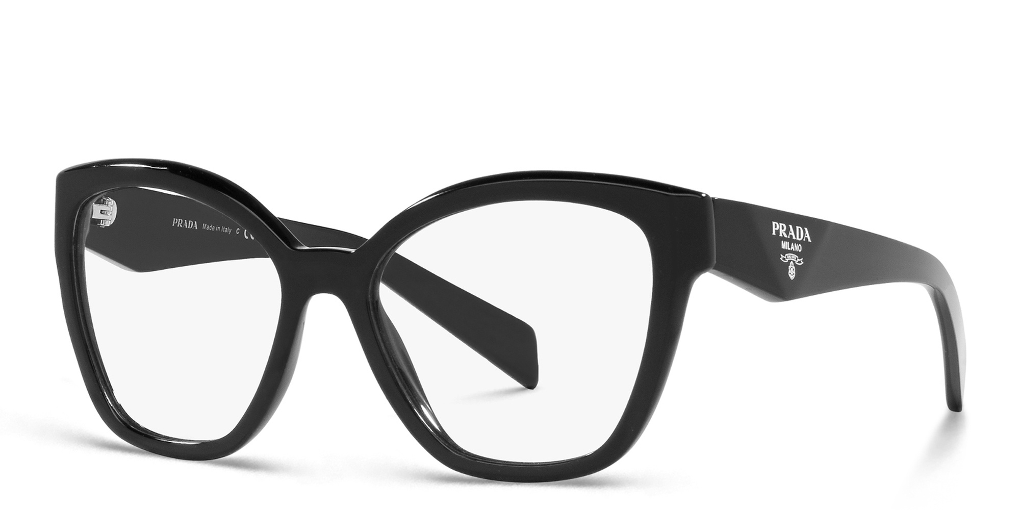 PRADA Cat-Eye Eyeglasses in Black – Product Photo 2