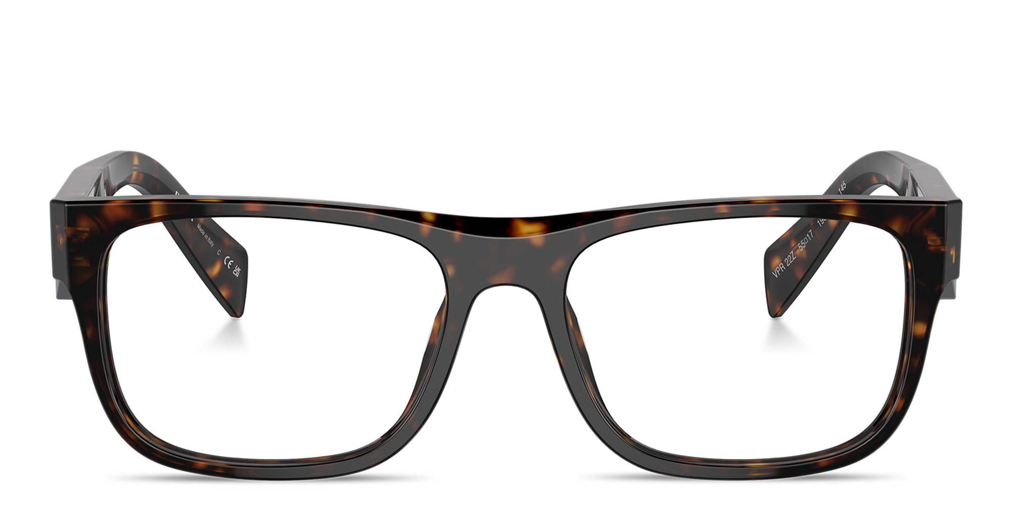 PRADA Logo-Print Pillow Eyeglasses in Havana – Product Photo 1